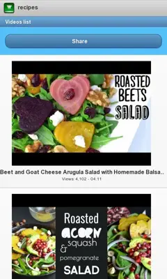 Salad Recipes android App screenshot 2